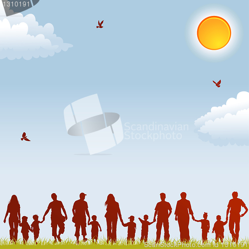 Image of Family silhouettes