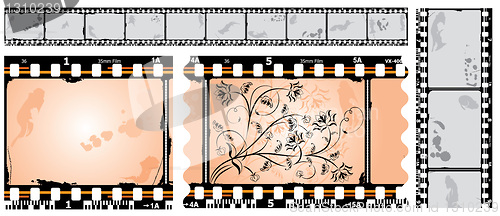 Image of Photographic film, filmstrip, vector
