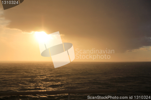Image of Sundown by the ocean