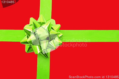 Image of Christmas Gift with ribbon