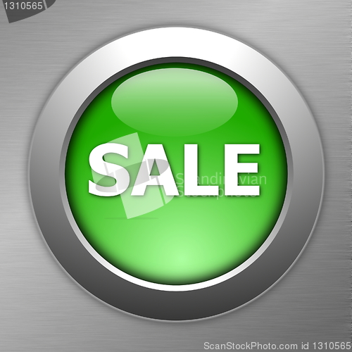 Image of green sale button