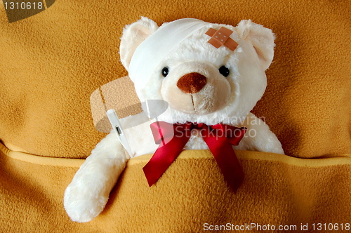 Image of sick teddy bear