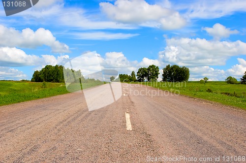 Image of Open road on countryside