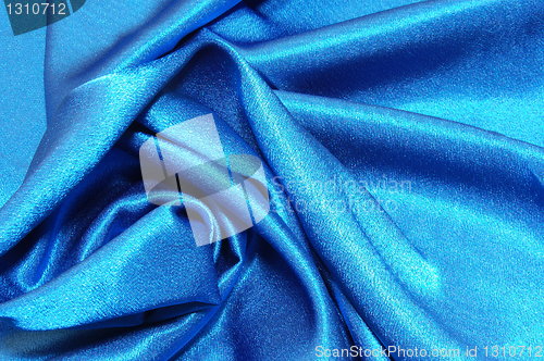 Image of blue satin background