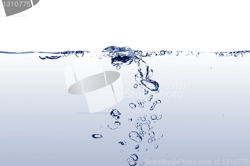 Image of fresh water with bubbles