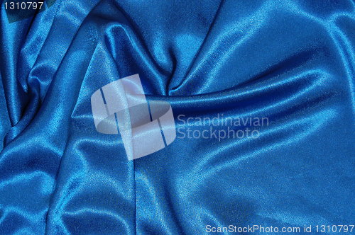 Image of blue satin background