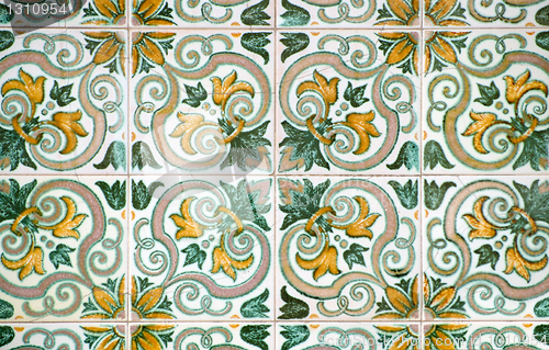 Image of Vintage spanish style ceramic tiles