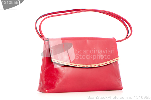Image of Woman red bag