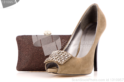 Image of Female shoe and handbag