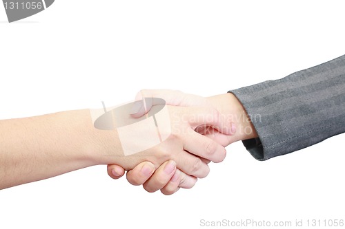 Image of closeup of people shaking hands 