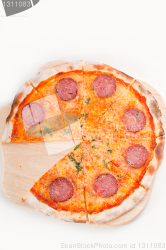 Image of Italian original thin crust  pepperoni pizza