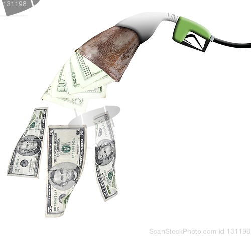 Image of Gas Pump Eating a Wallet