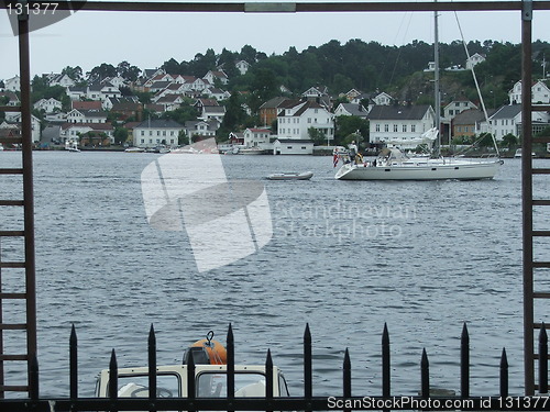 Image of Sailingboat in a frame