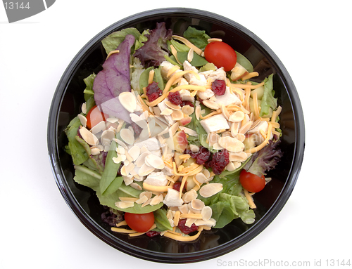 Image of Healthy Salad, a bowl of healthy fast food salad. (isolated,12MP camera)
