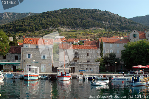 Image of harbor croatia EDITORIAL