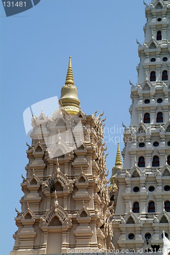 Image of Detail of Vietnamese style temple in Thailand