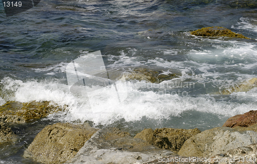 Image of Rocks and Shore of the Med