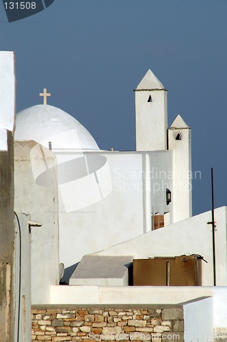 Image of greek village scene