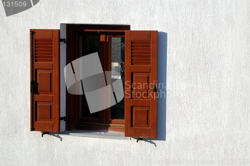 Image of window in greece