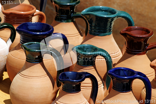 Image of Painted Clay Jugs