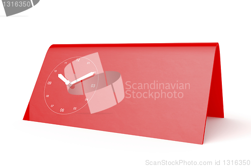 Image of Red mechanical clock