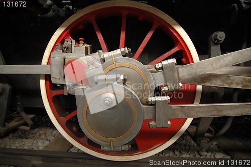 Image of train wheel