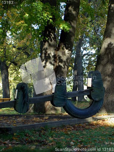 Image of seesaw in the park