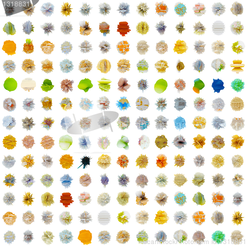 Image of Seamless texture - set of abstract substances