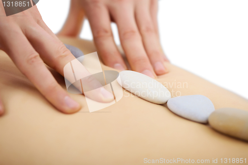 Image of Man's hands do special massage