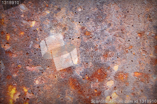 Image of Uneven surface - old dirty rusty background