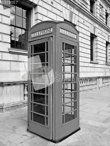 Image of London telephone box