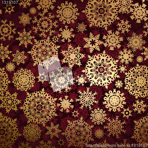 Image of Christmas pattern snowflake background. EPS 8