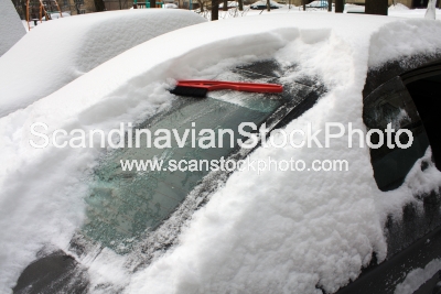 Image of Snow on the car