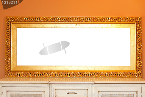 Image of Golden mirror frame