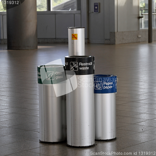 Image of Recycle trash cans