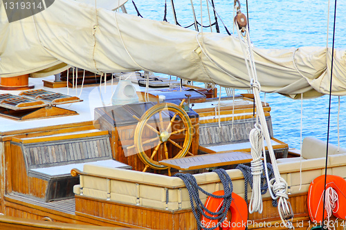 Image of Ship wheel house