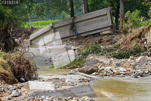 Image of Bridge after flood
