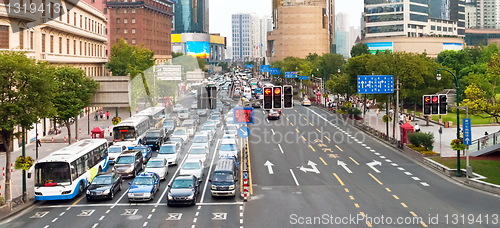 Image of Traffic jam in Shanghai