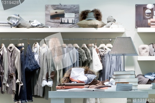 Image of Internal clothing retail store