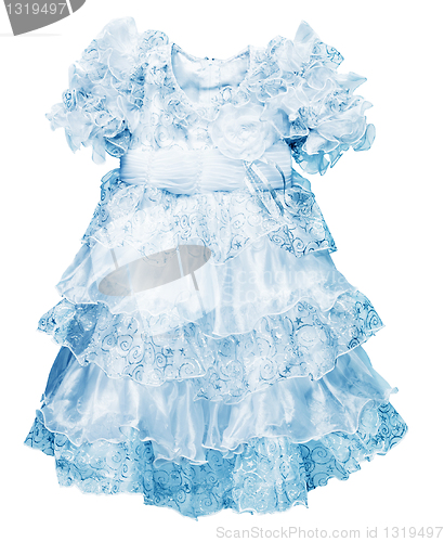 Image of A little blue dress for girls