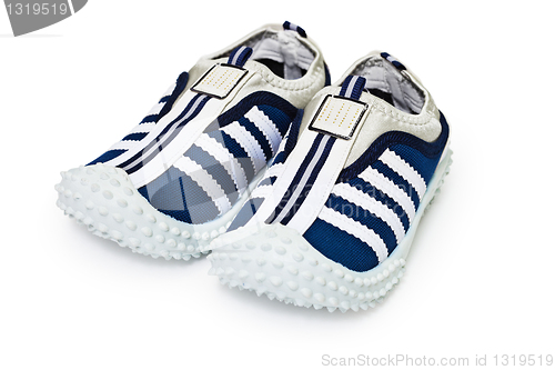 Image of Sports inexpensive shoes on white