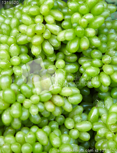 Image of Green grapes - edible background