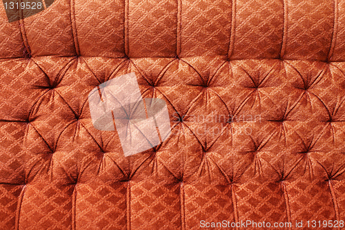 Image of Red antique furniture upholstery - background