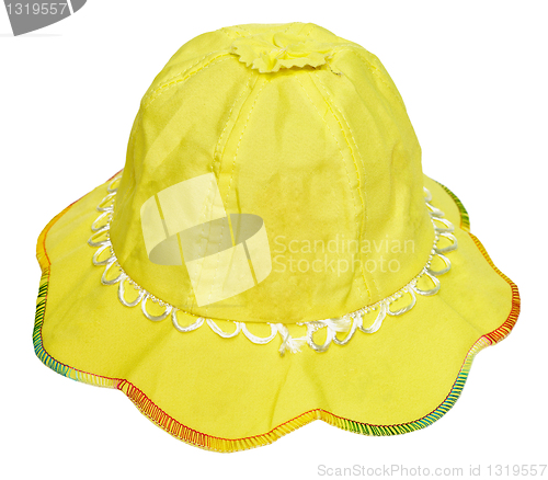 Image of Children's summer yellow hat