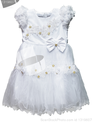 Image of White dress for girl