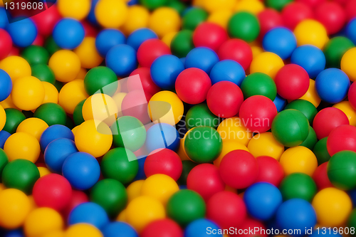 Image of Toy balls of different color - backdrop