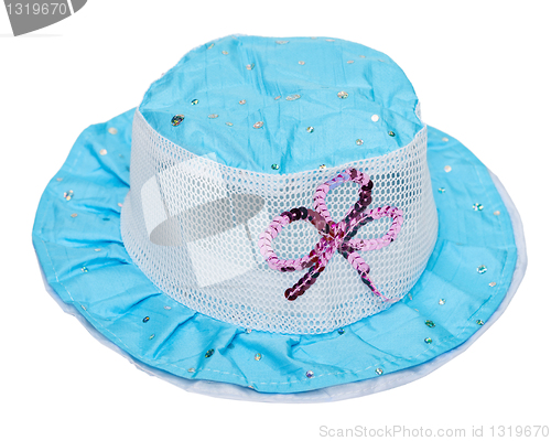 Image of Children's summer blue hat