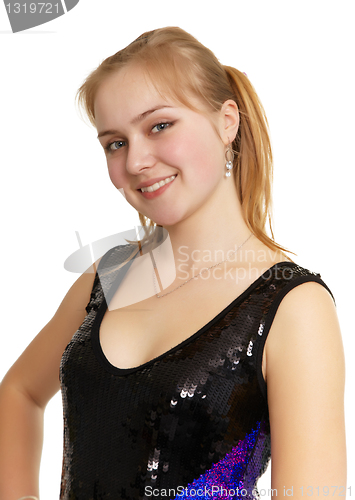 Image of Portrait of a young girl in a tracksuit