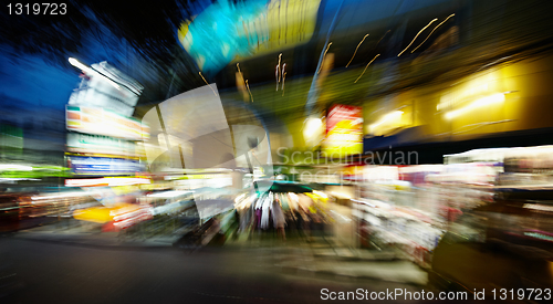 Image of Night streets - drunk's eye view