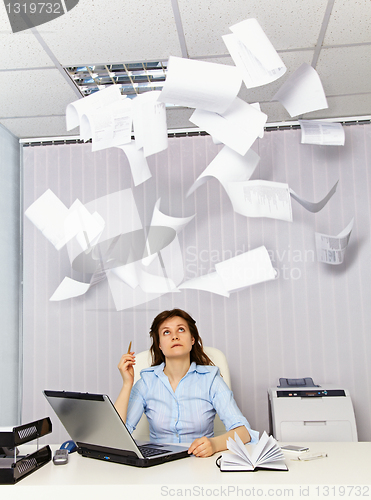 Image of Office worker and annoying documentation